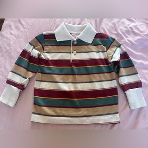 Vintage Healthtex Striped Kids Polo Shirt - Multicolor